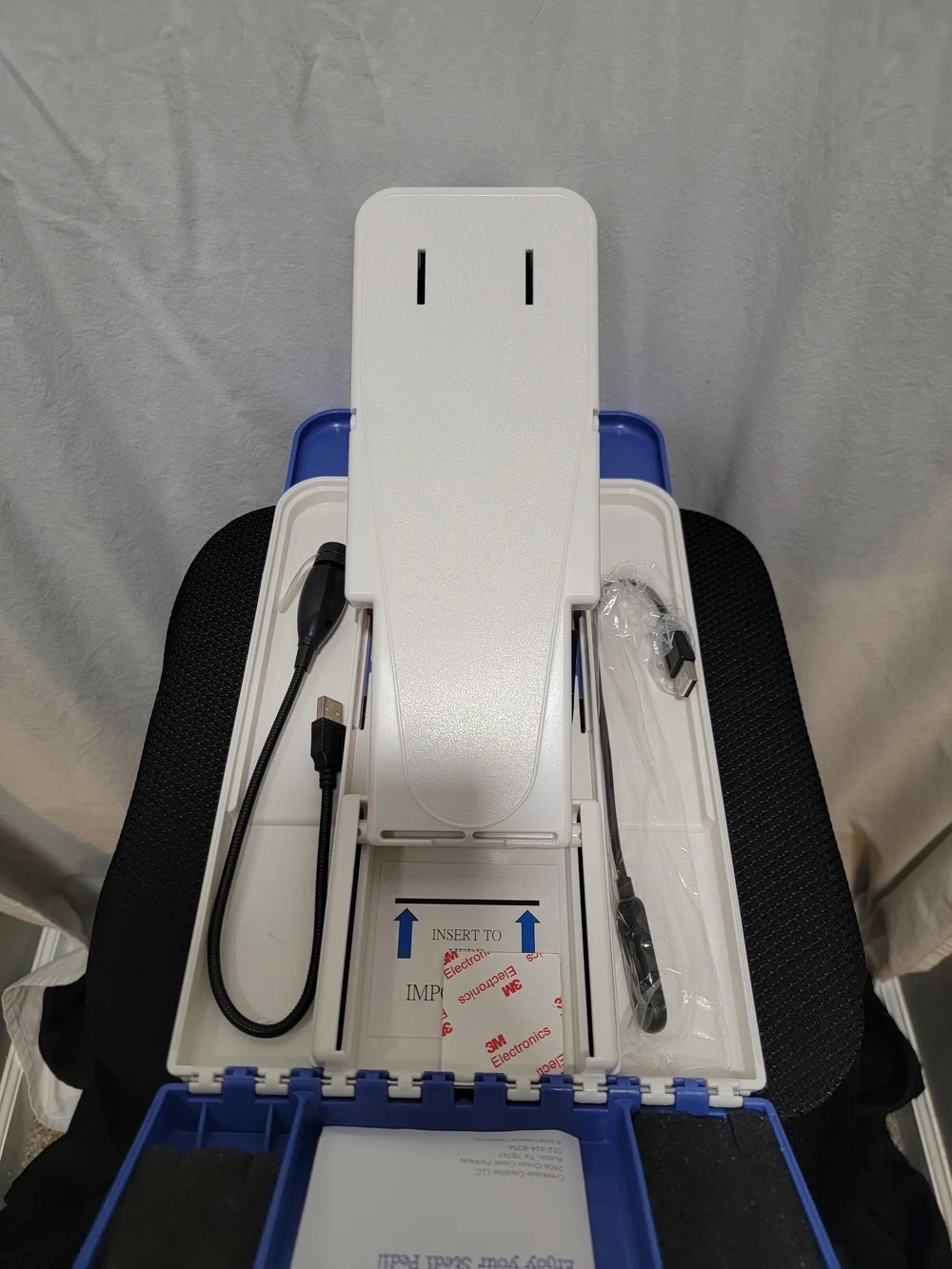 Stedi Pedi Pro Portable Pedicure Foot Rest - Blue